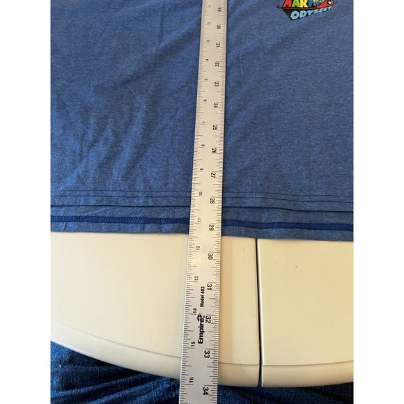 Super Mario Odyssey Men's Nintendo Blue Graphic Short Sleeve T-shirt Size 2XL - Picture 5 of 6
